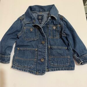 Gap denim kids button jacket